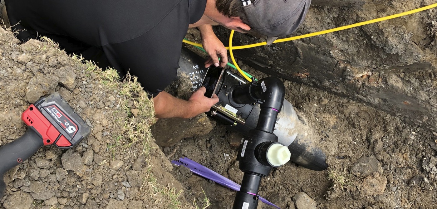 Connecting to laterals on site at Sanctuary Cove Golf Club