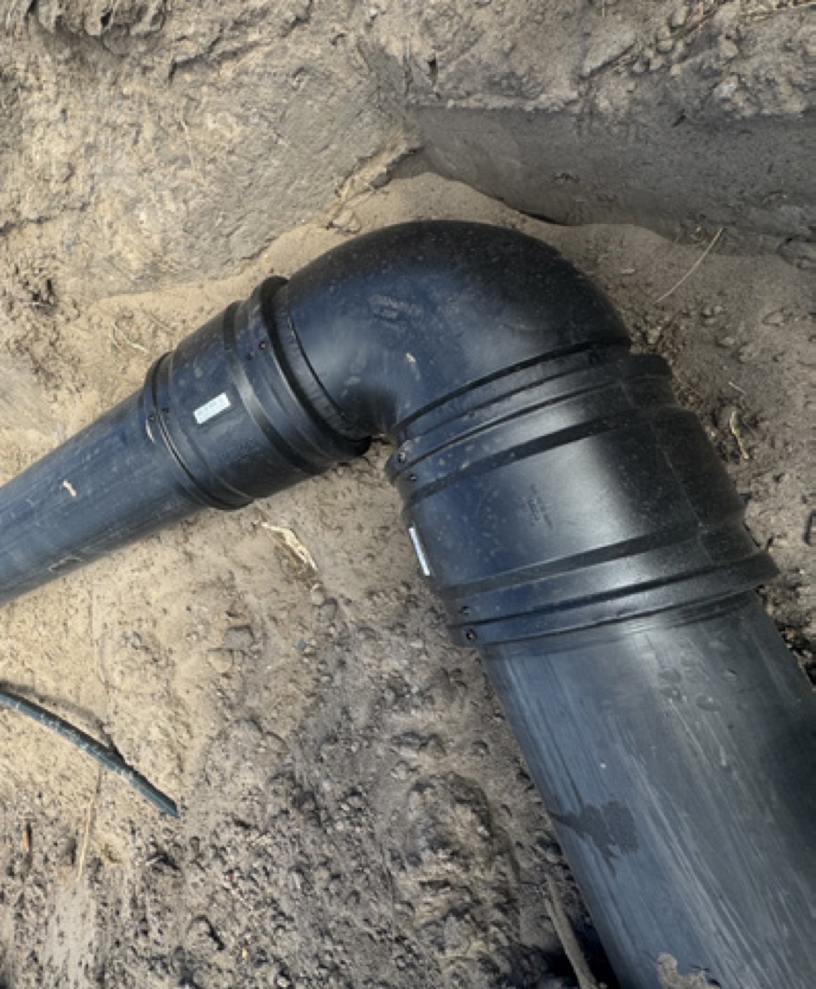 Electrofusion welded mainline installation