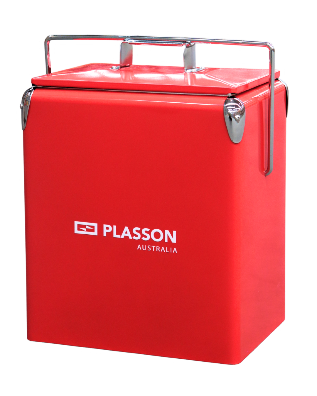 Plasson Australia 17L retro esky in brand red